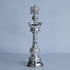Pure Silver Shanku Chakra Lamp Stand Pair 403.2g